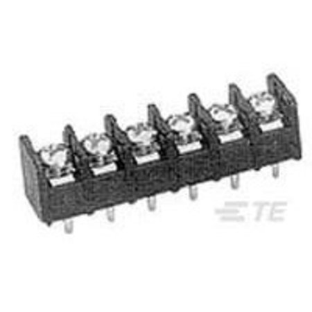 BUCHANAN Barrier Strip Terminal Block, 10A, 1.4Mm2, 1 Row(S), 1 Deck(S) 3PCR-05-008